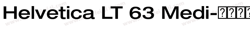 Helvetica LT 63 Medi字体转换